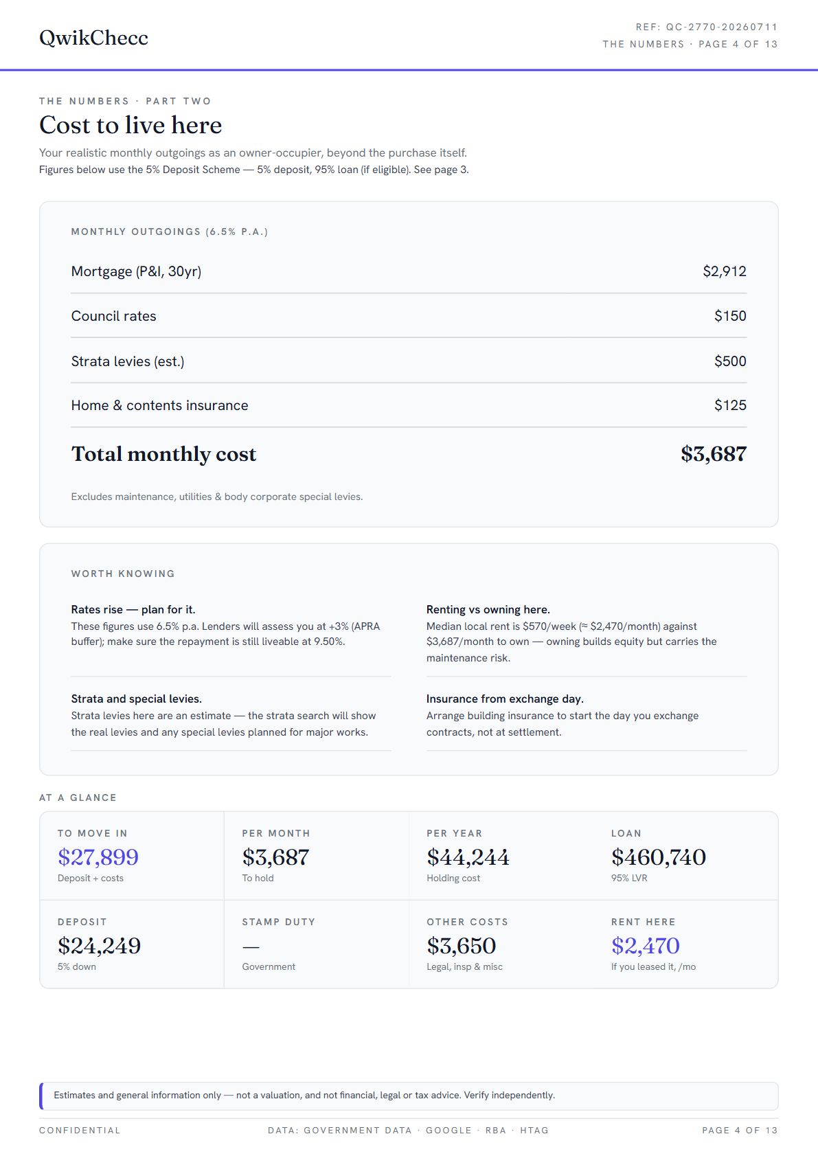 Sample · English — QwikChecc property report page 4